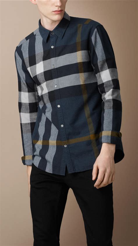 long sleeve burberry shirt cheap|burberry flannel shirt men's.